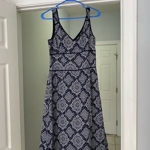Bandana dress, fully lined.